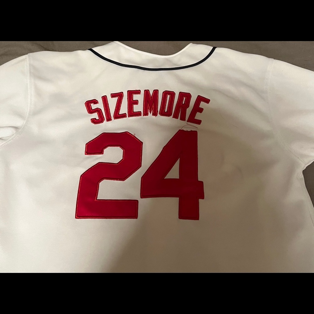 Vintage Cleveland Indians jersey;SIZEMORE#24;youth size 10/12;good condition-$40